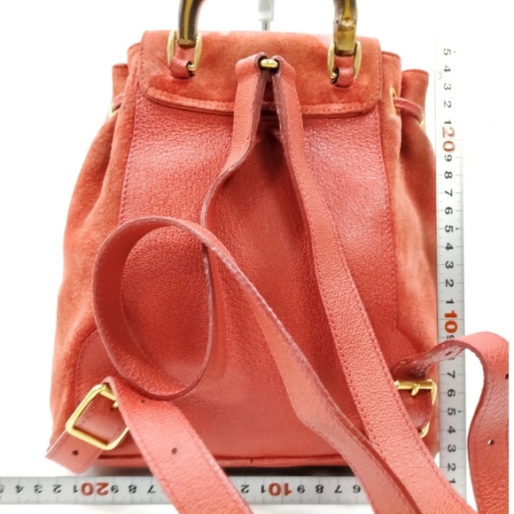 Gucci BackPack Bag  Red Suede Leather - Picture 2 of 8